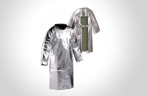 Aluminized Kevlar Back Open Coat